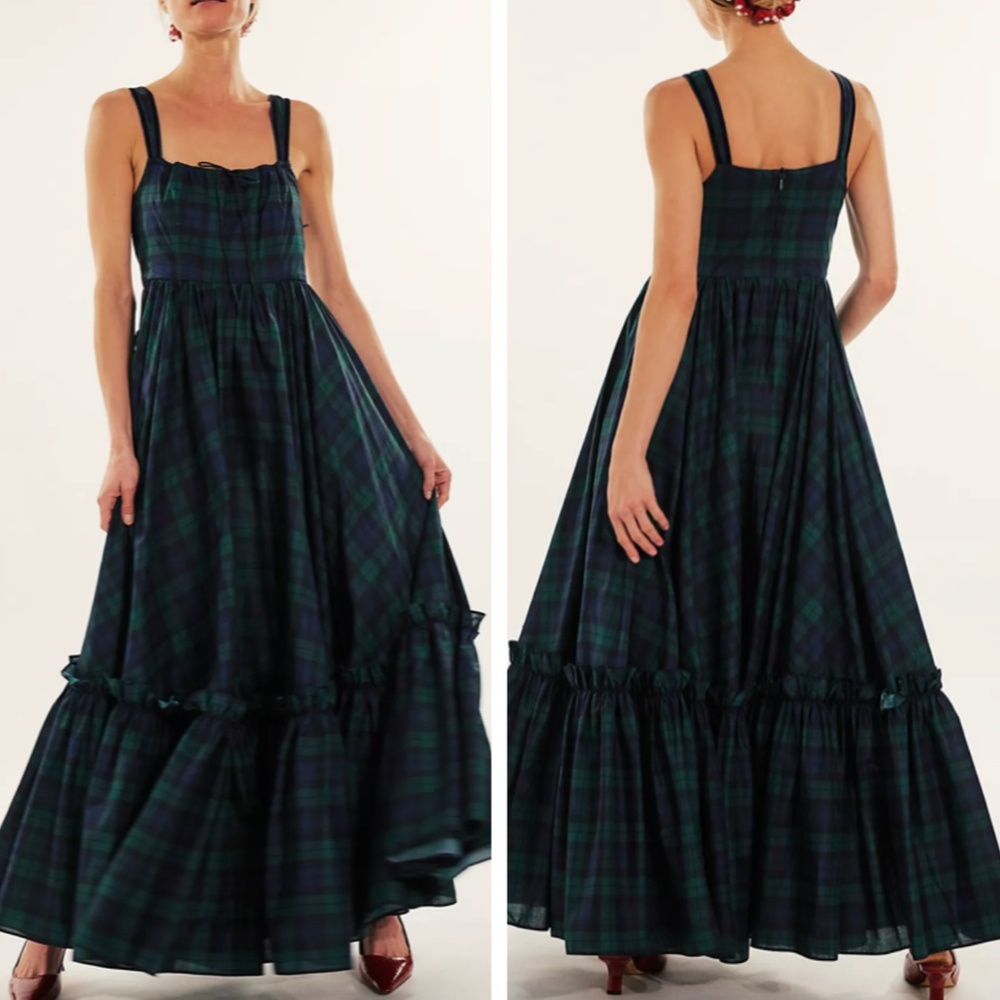 Selkie Free People Scotland Plaid Maxi Dress Never Been Worn